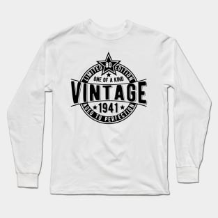 80th vintage retro birthday gift idea for Brother Long Sleeve T-Shirt